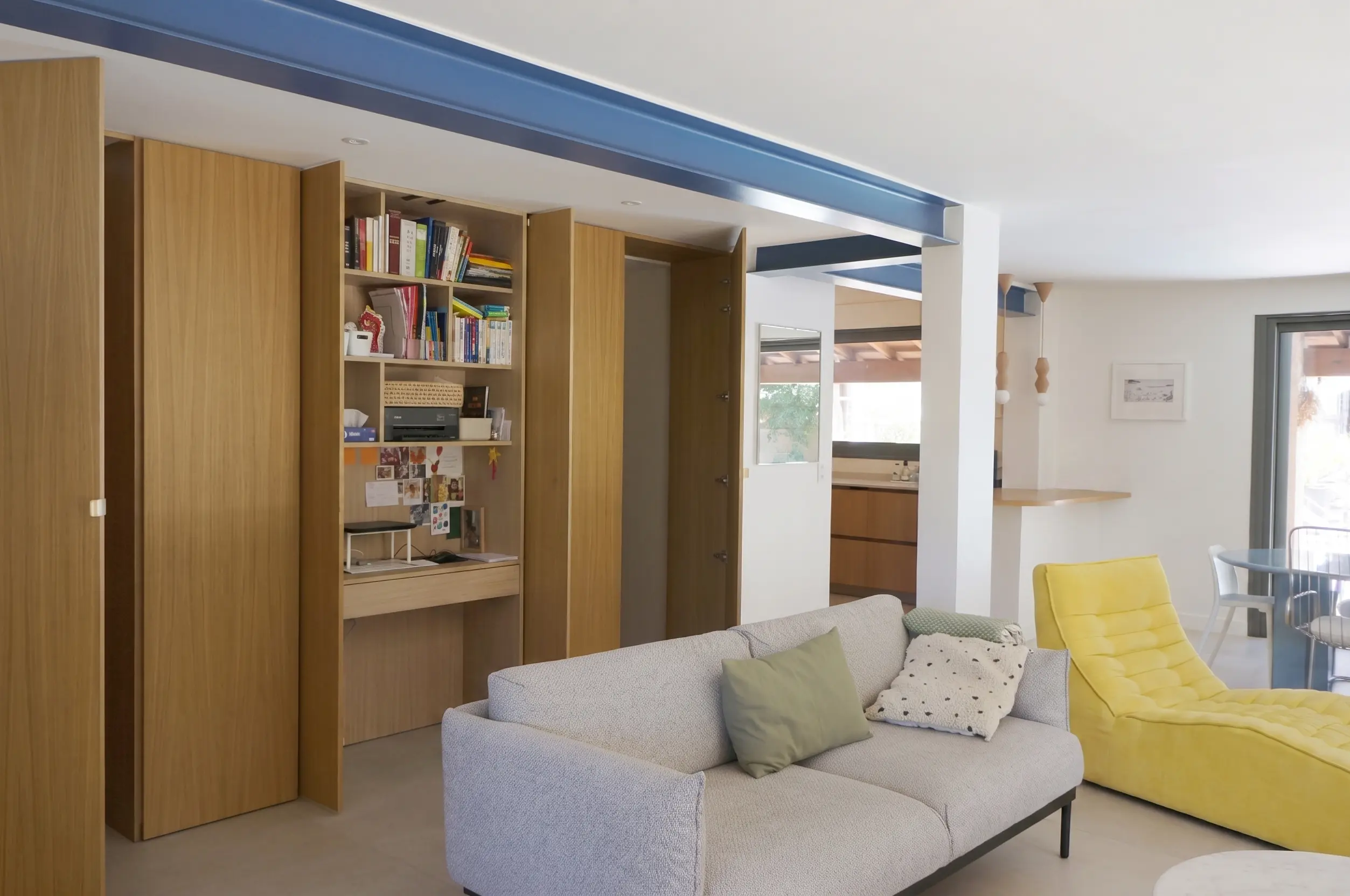 Vue intérieure, rénovation, salon