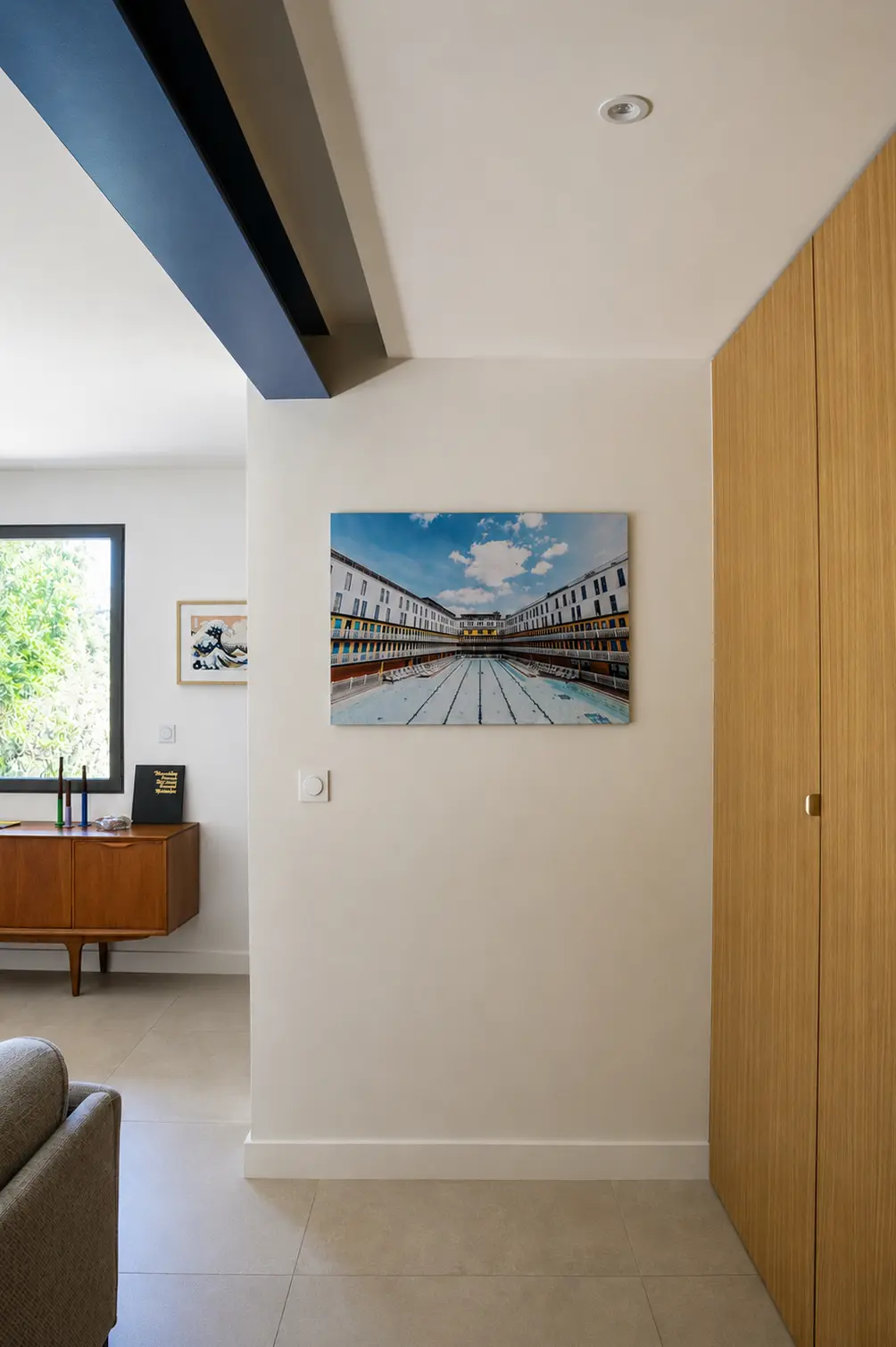 Vue intérieure, rénovation, salon